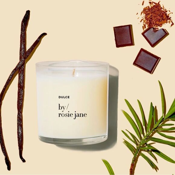 By Rosie Dulce Candle vanilla hinoki wood & nude musk brand nee in box - Picture 3 of 7